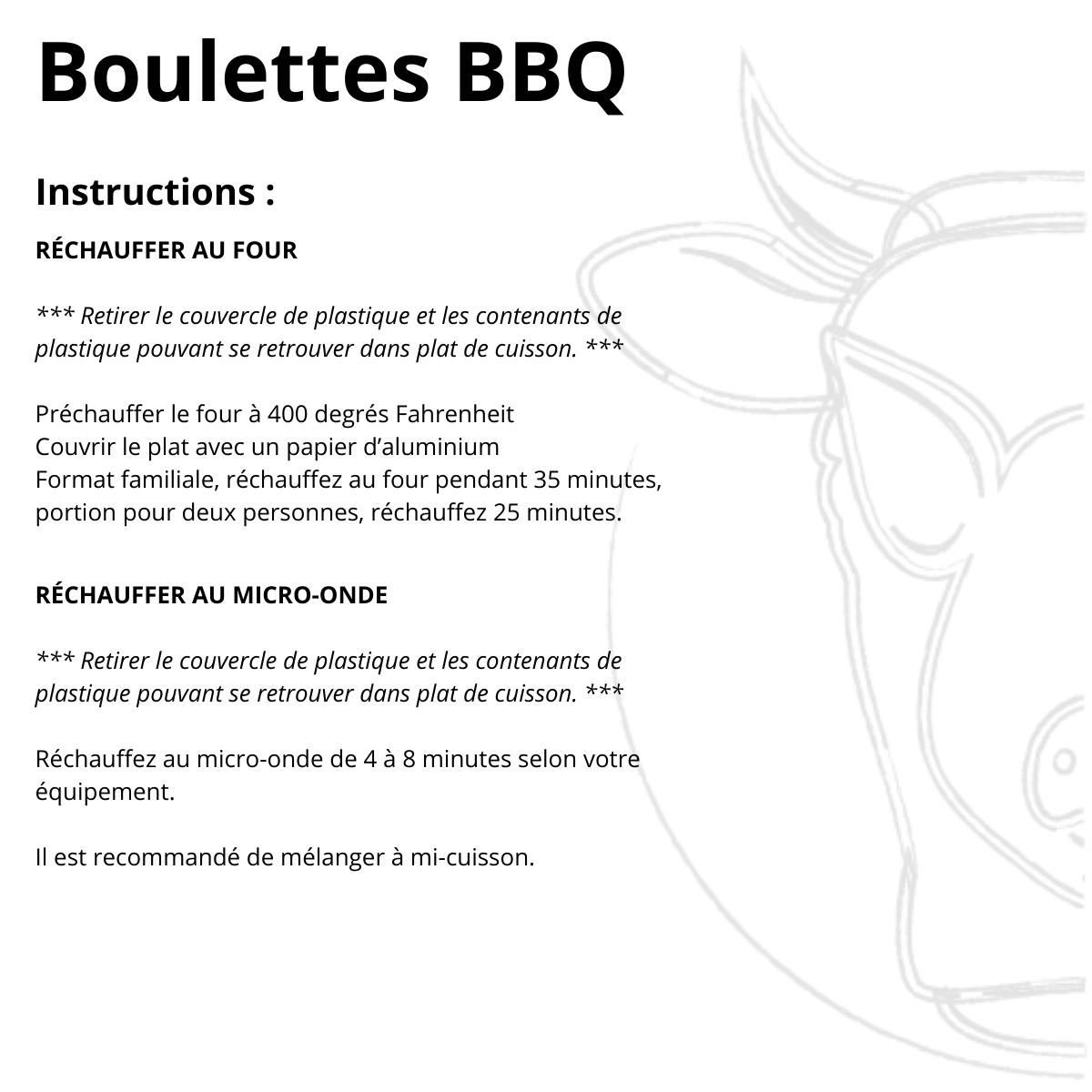 Les boulettes BBQ
