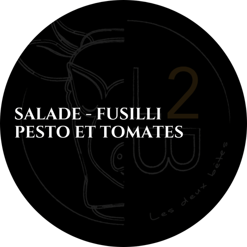 Salade - Fusilli pesto et tomates - lesdeuxbetes