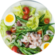 Salade nicoise aux crevettes de matane