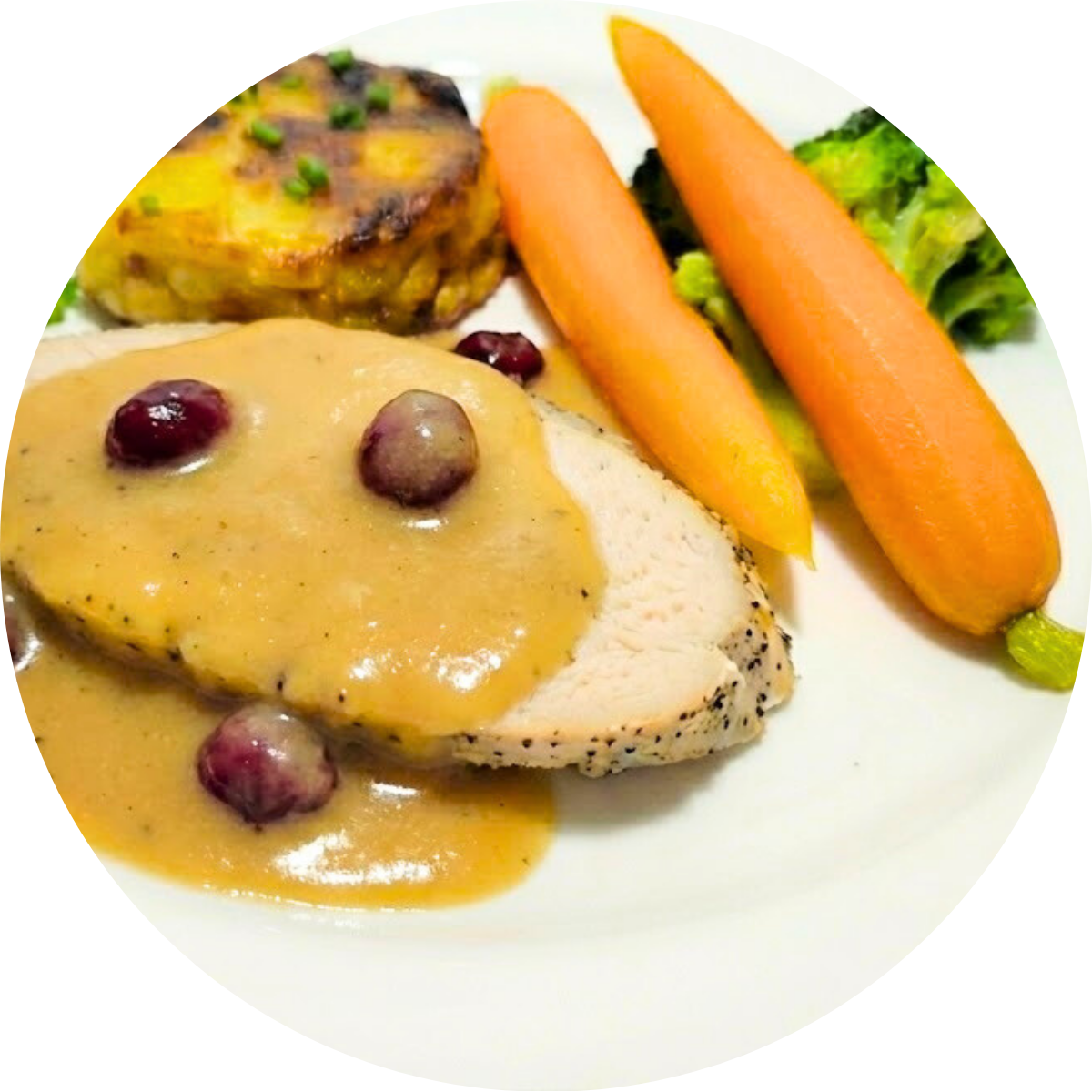 La dinde canneberge fêtes 2025