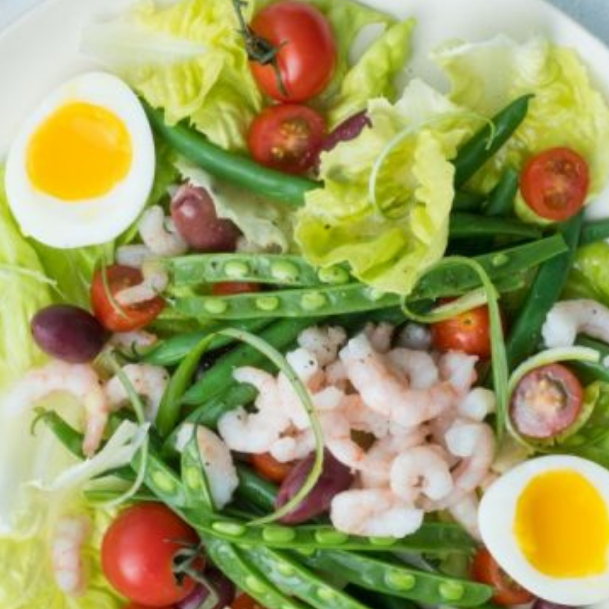 Salade nicoise aux crevettes de matane