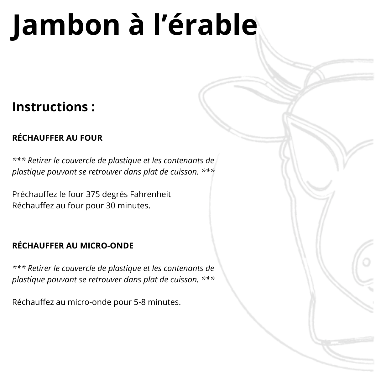 Jambon à l'érable