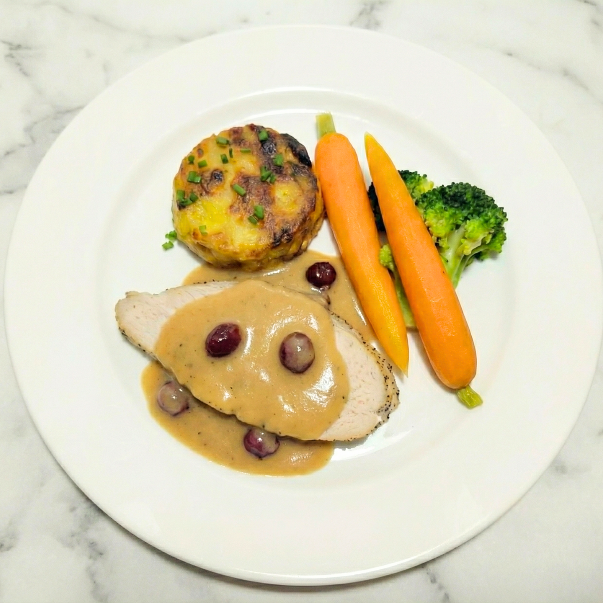 La dinde canneberge fêtes 2025