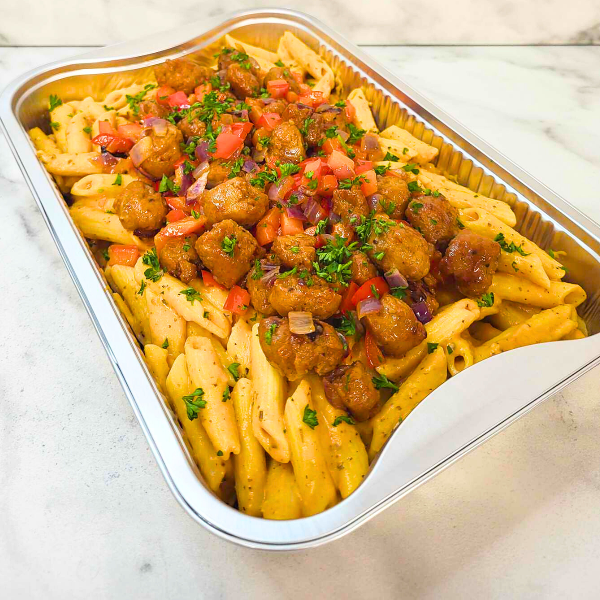 Penne aux saucisses italiennes