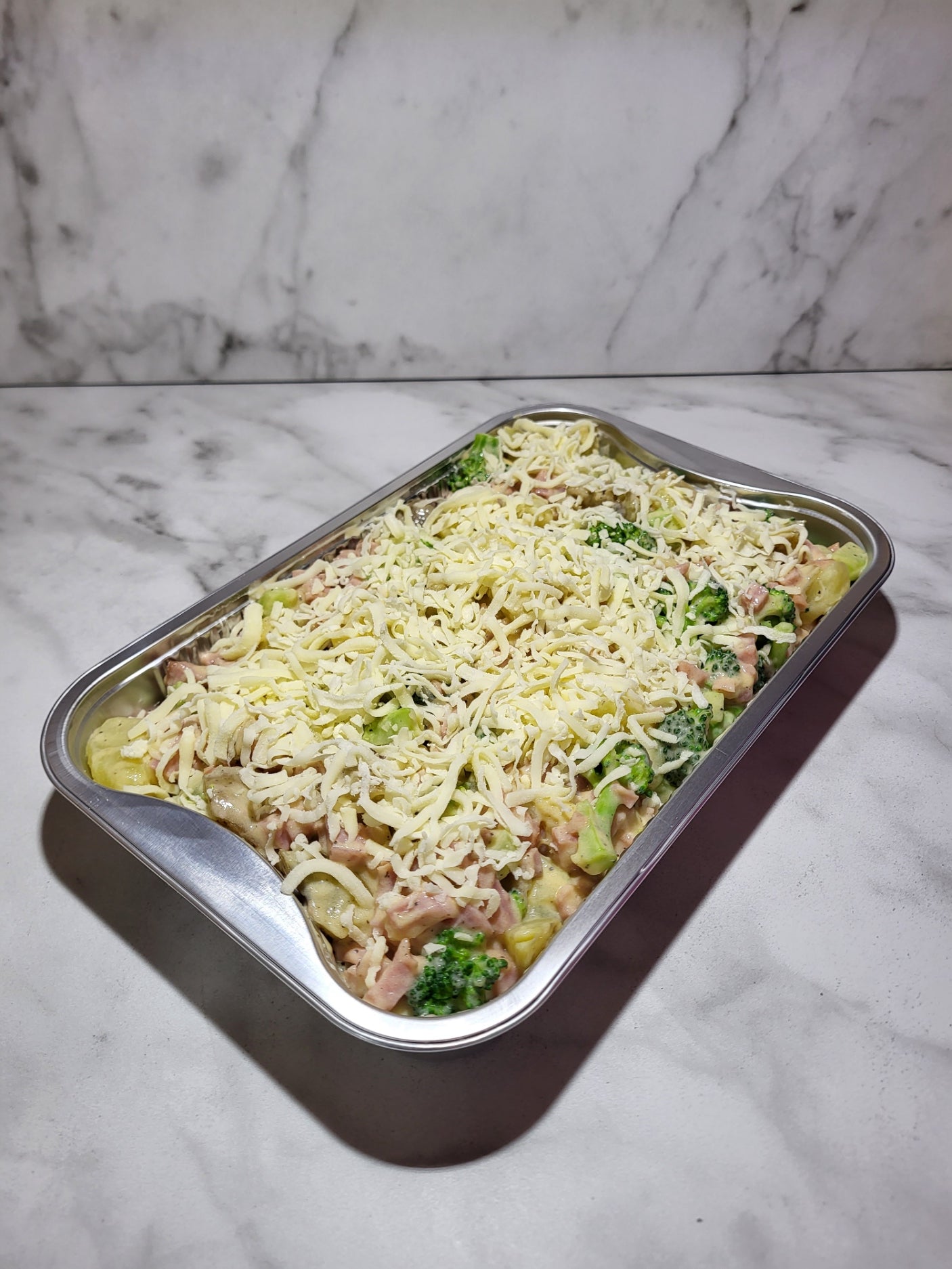 Casserole gratinée au jambon