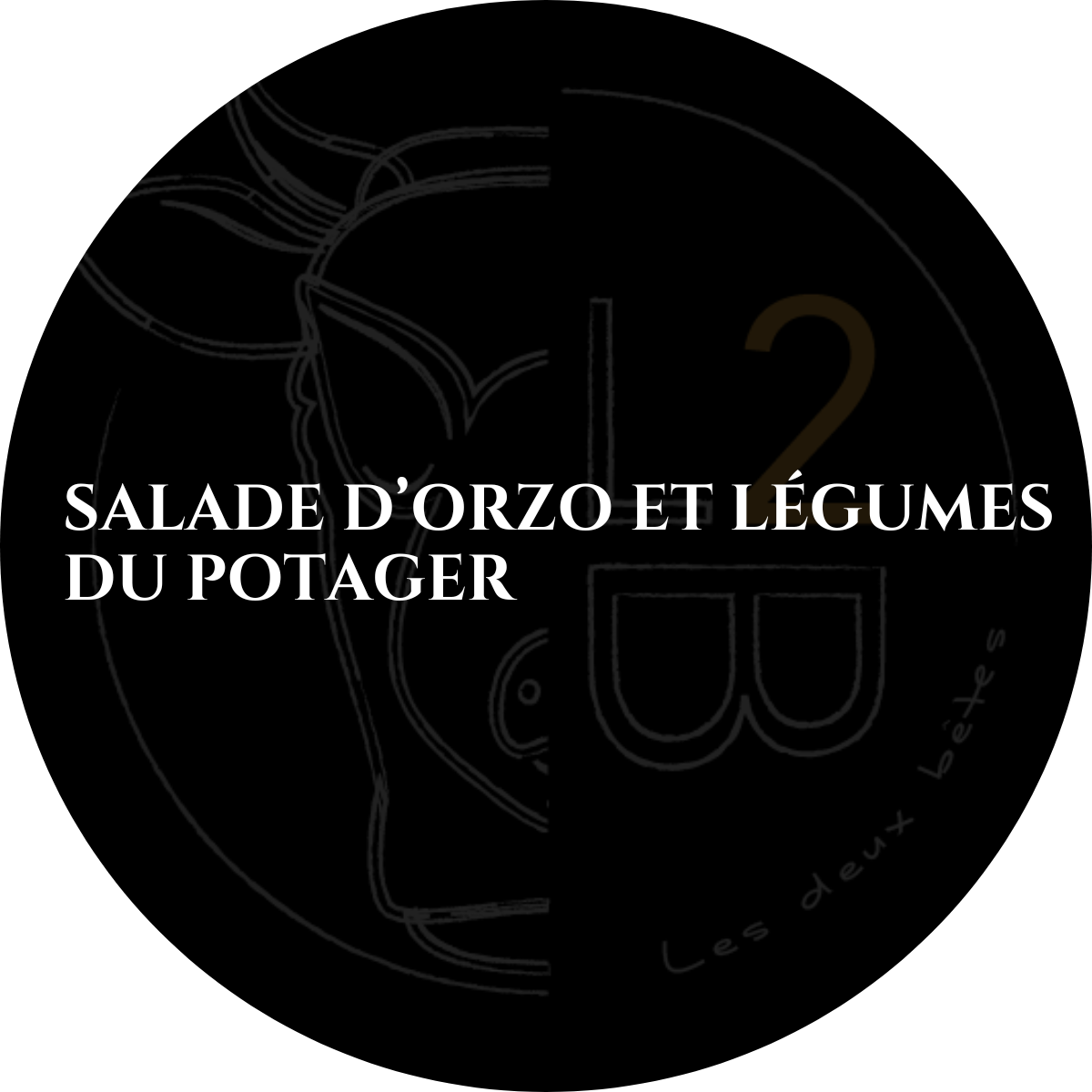 Salade d’orzo et légumes du potager